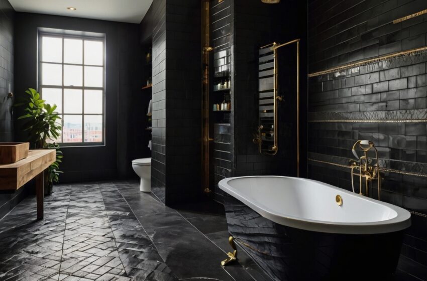 15 Black Tile Bathroom Ideas That Bring Drama, Depth, and Luxury