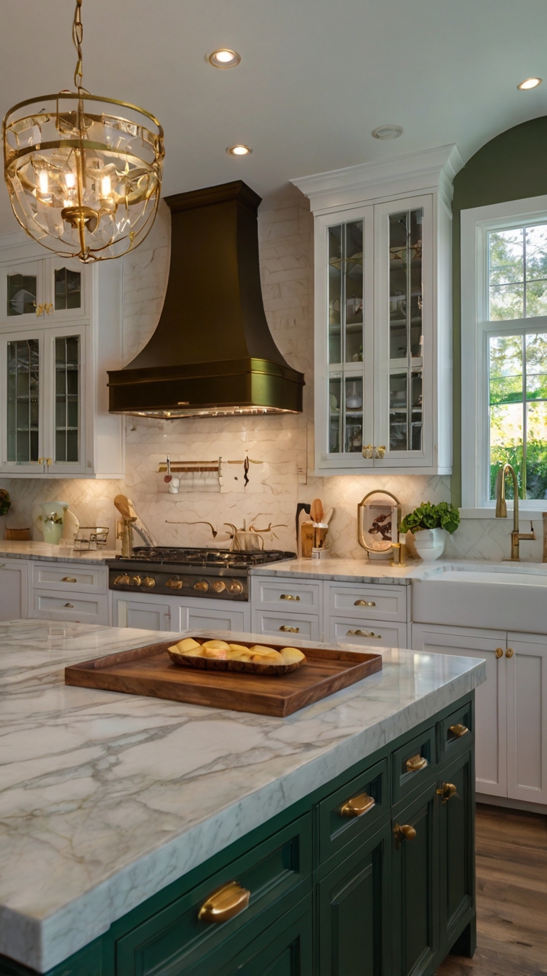15 Dark Green Kitchen Cabinet Ideas That Bring Depth, Drama, and ...