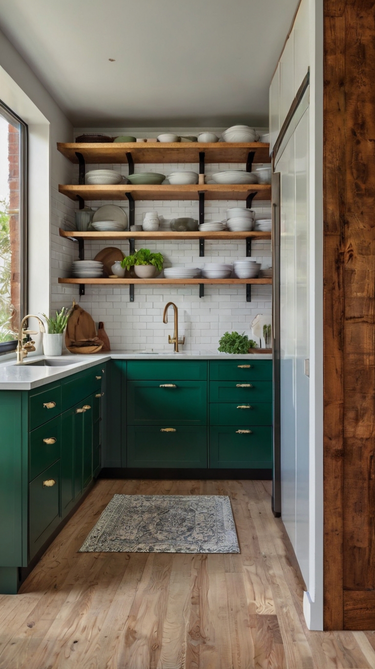 15 Dark Green Kitchen Cabinet Ideas That Bring Depth, Drama, and ...