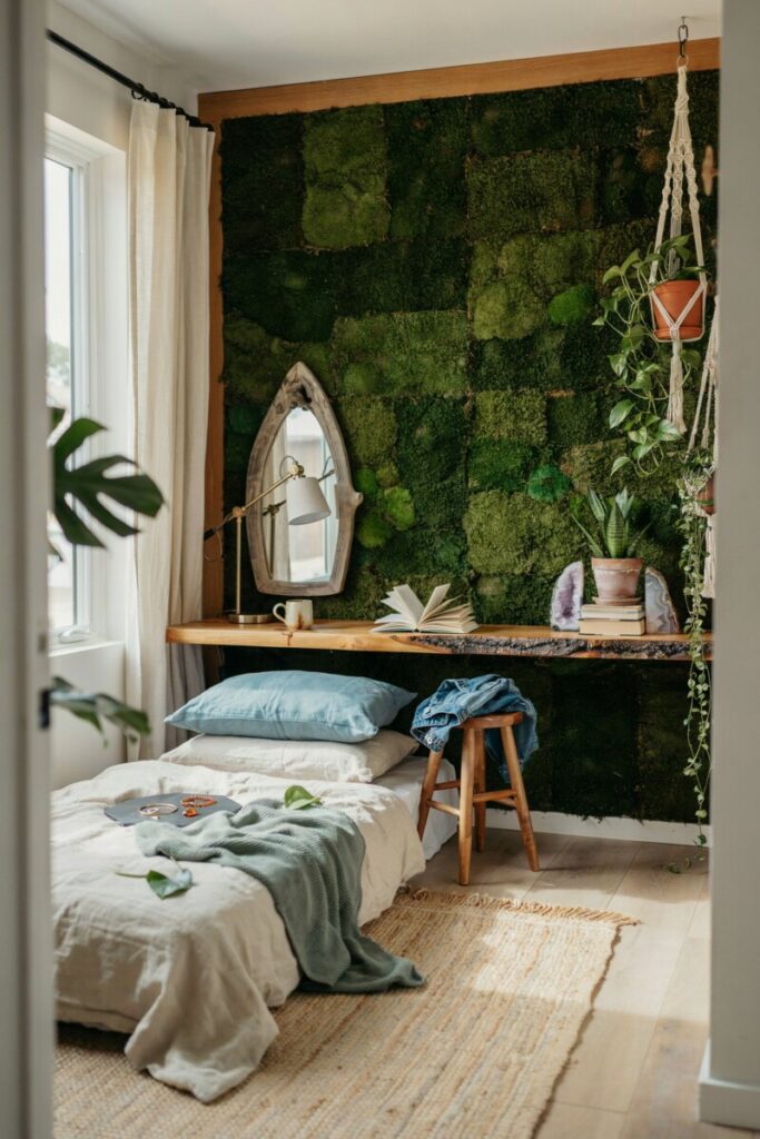 Nature-Inspired Room with Earthy Accents