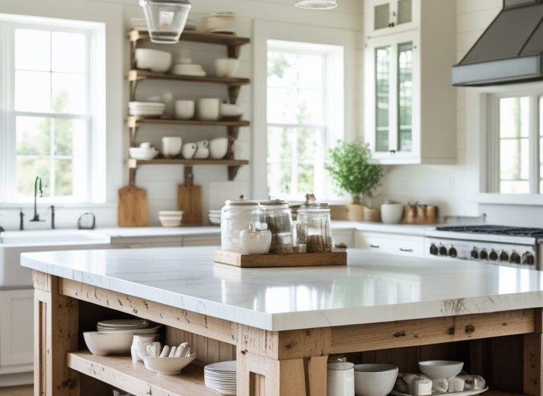  15 Rustic Farmhouse Kitchen Island Ideas