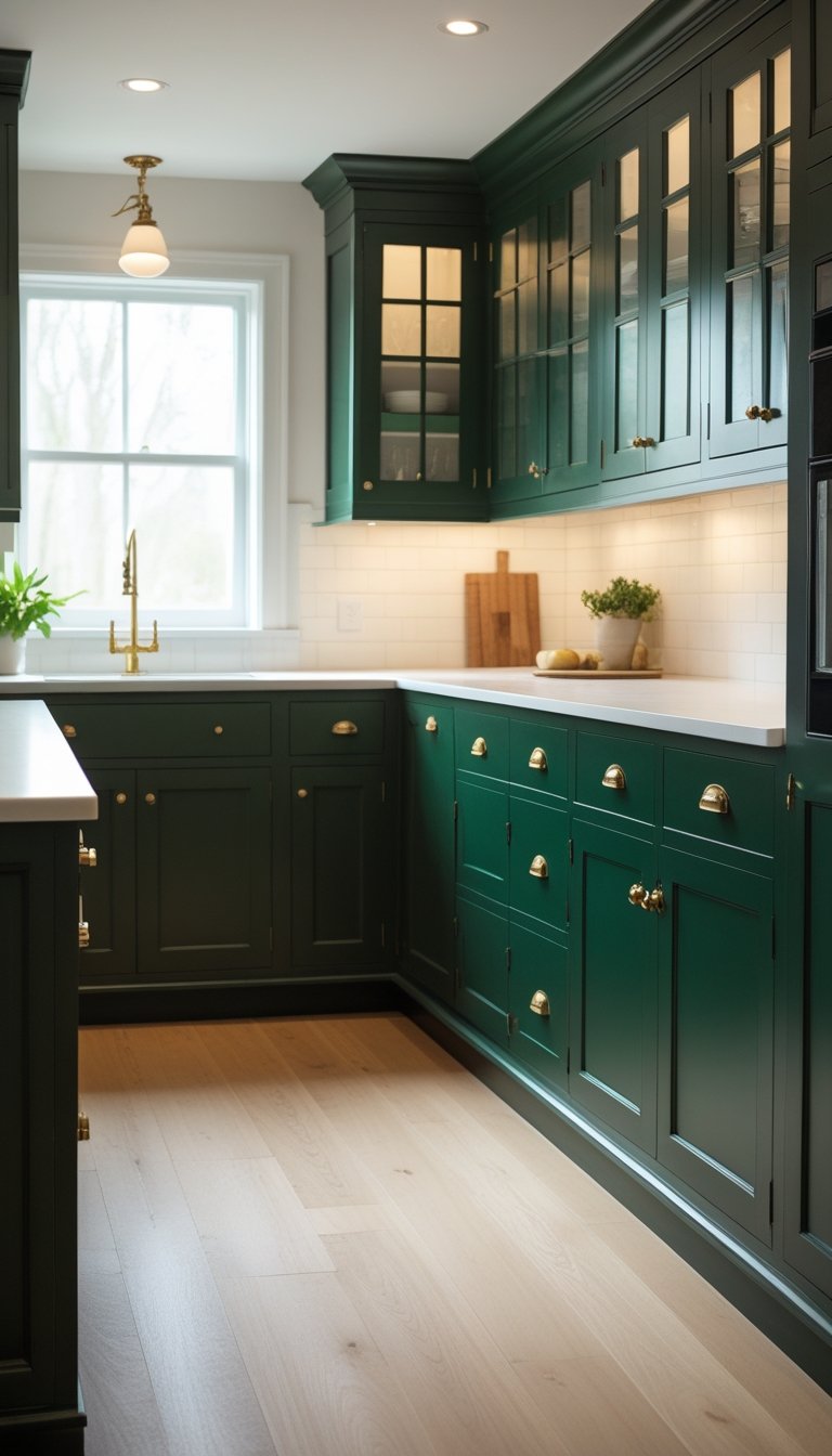 20 Dark Green Kitchen Cabinet Ideas for a Timeless and Elegant Home ...