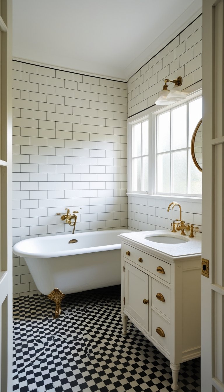15 Vintage Bathroom Tile Ideas for a Timeless Look - Glamour Guide