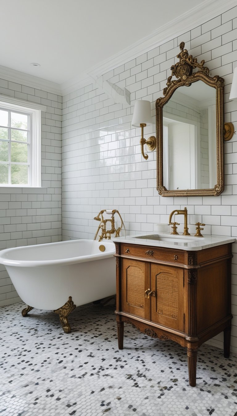 15 Vintage Bathroom Tile Ideas for a Timeless Look - Glamour Guide