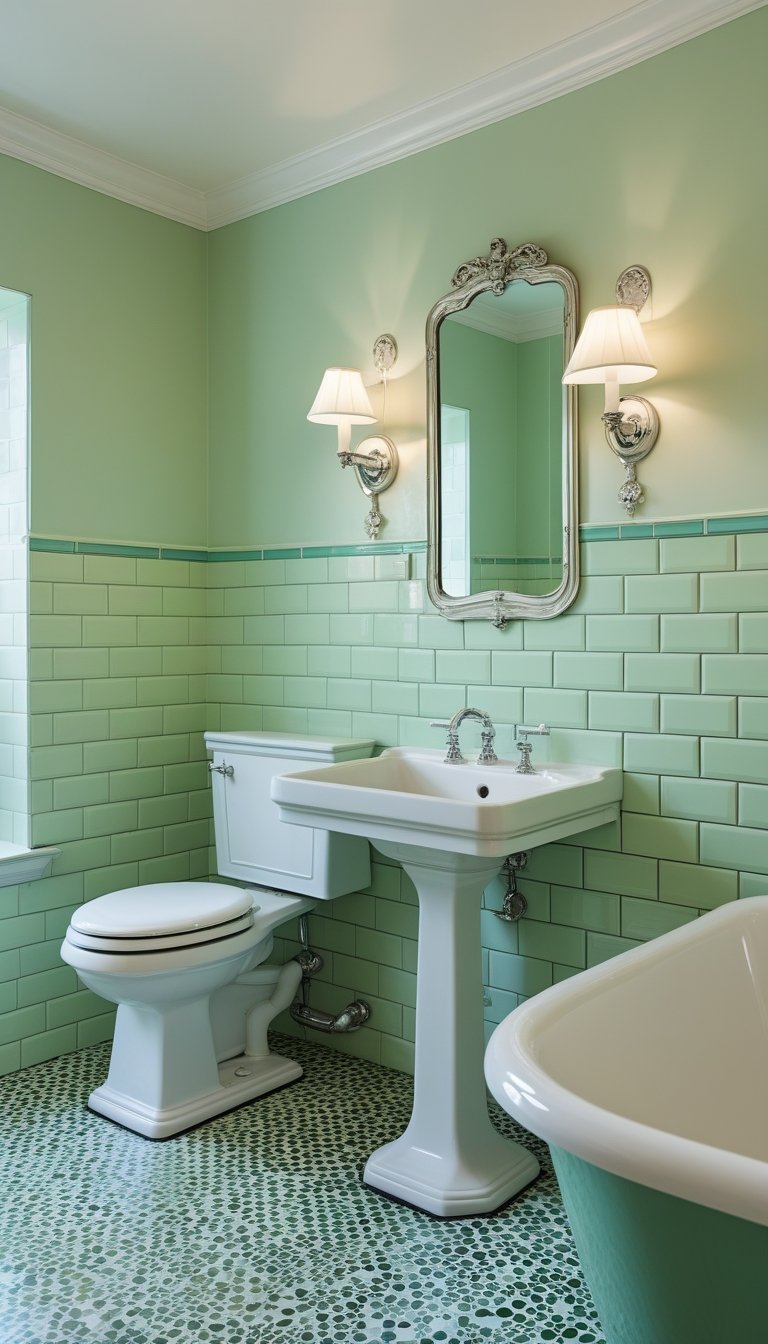 15 Vintage Bathroom Tile Ideas for a Timeless Look - Glamour Guide