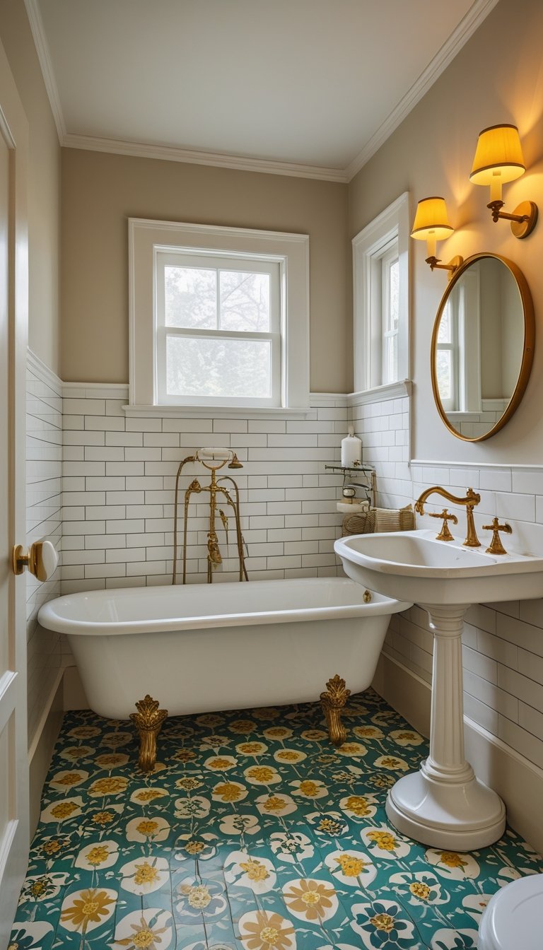 15 Vintage Bathroom Tile Ideas for a Timeless Look - Glamour Guide