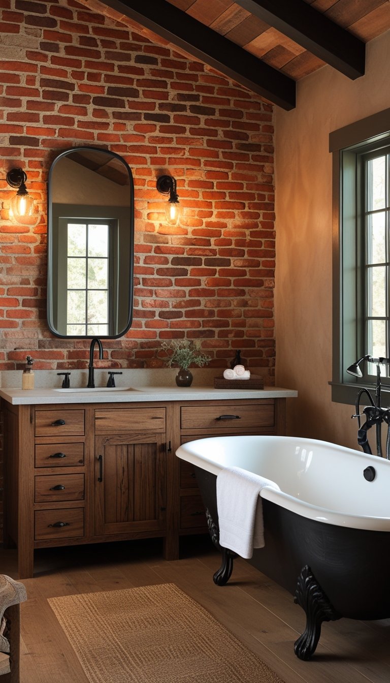 15 Rustic Bathroom Tile Ideas for a Warm and Natural Look - Glamour Guide
