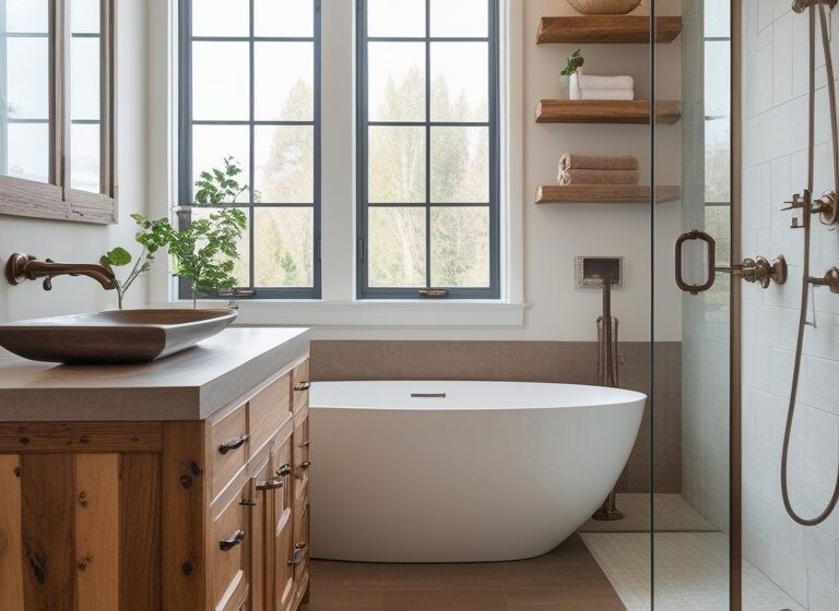  16 Brown Tile Bathroom Ideas for Warm and Stylish Color Palettes
