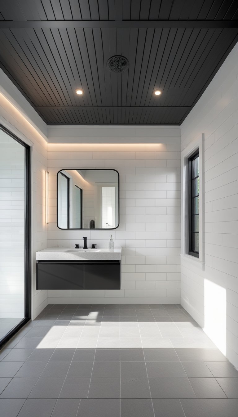 18 Black Shiplap Bathroom Ideas for Bold, Modern Elegance - Glamour Guide