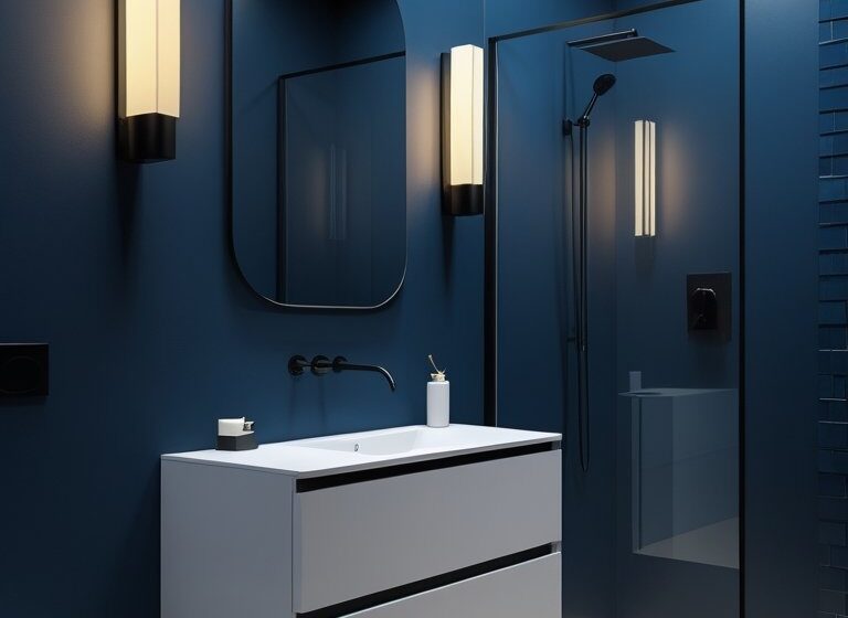  15 Blue and Black Bathroom Ideas for Bold, Modern Style