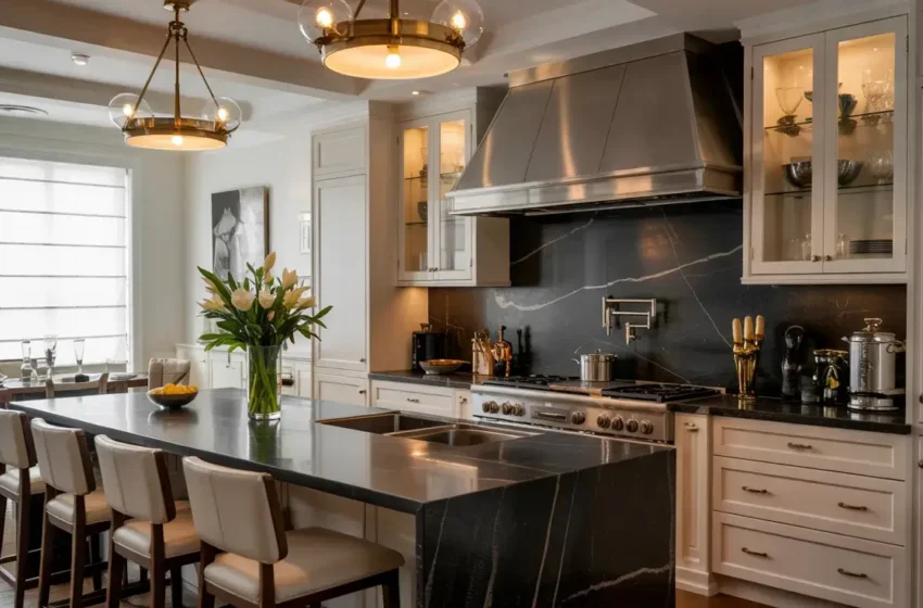  15 Stunning Black Backsplash Kitchen Ideas For Modern Homes