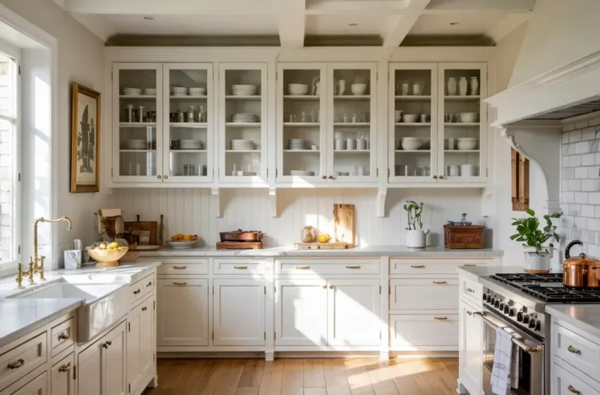  15 Beautiful White Farmhouse Kitchen Ideas with Rustic Charm