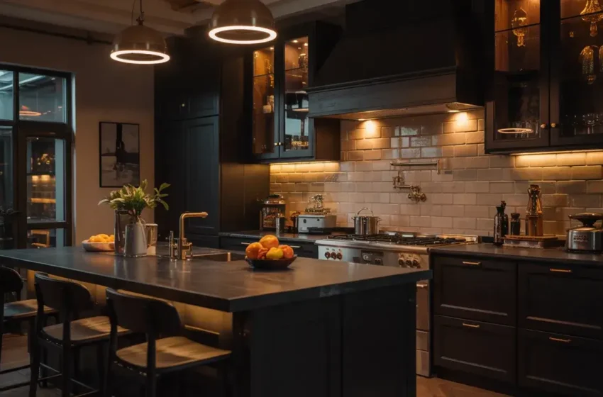  15 Elegant Luxury Black Kitchen Ideas with Modern Glam