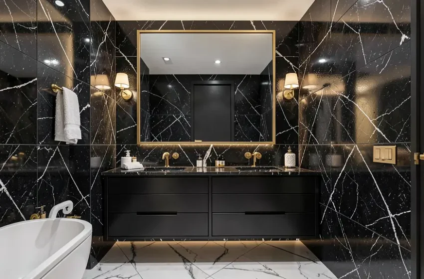  15 Stunning Black and Gold Bathroom Ideas for Luxury Homes